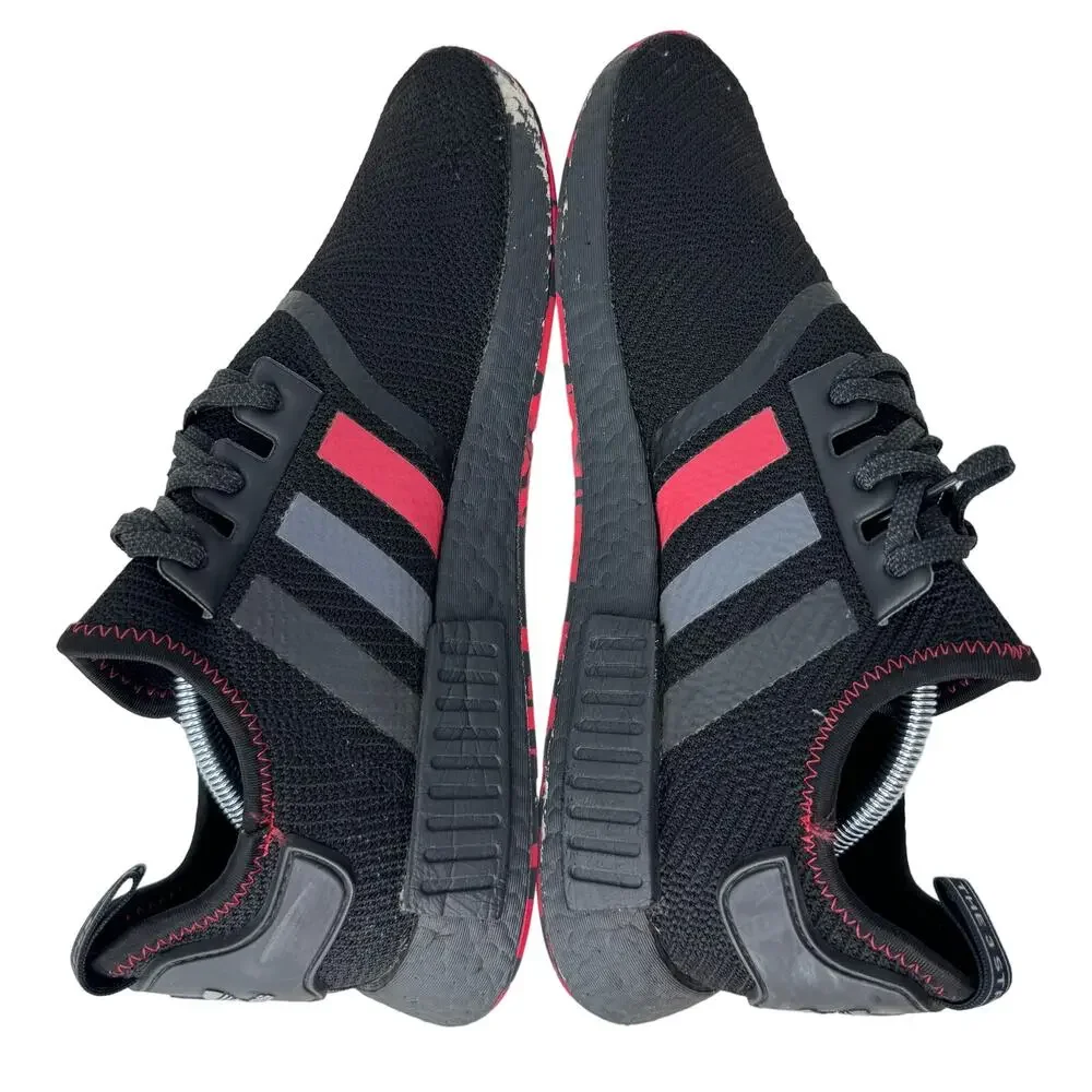 Adidas NMD R1 Red Marble‎ G26514 Mens 11.5 Black Red Boost Shoes